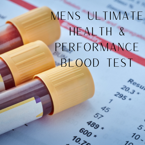 Ultimate Mens Health and Performance Blood Test (includes blood sample and results)